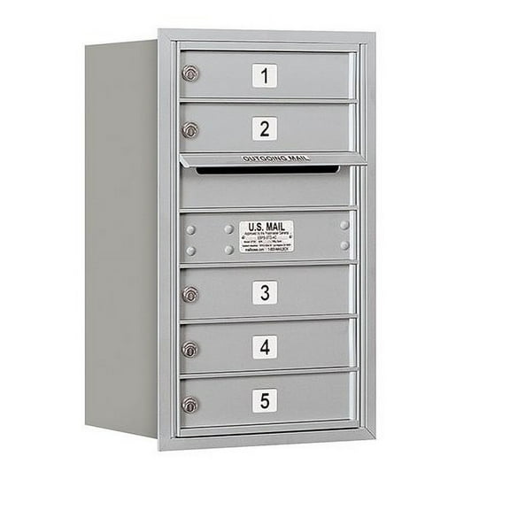 Salsbury Industries 5 Door Rear Load 4C Horizontal Mail Center