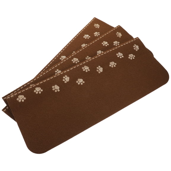 WRITWAA 3Pcs Coffee Washable Non Skid Stair Treads for Comfortable and Quiet Home Use
