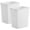White, variant on ROOMTEC 35QT Kitchen Trash Can, Lightweight and Sturdy Slim Trash Can, Wastebaskets for Office, Workspace, Kitchen, Bathroom, 2 Packs