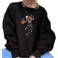 thumbnail image 4 of Pull Ample d'Halloween pour Femmes, Style Citrouille, Sweat à Manches Longues Col Rond pour Adultes, 4 of 5