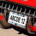 thumbnail image 5 of Fireman Personalised Dog Boy License Plate Frame 2 Pieces Custom Name Fireman License Plate Cover Frame Car Accessories US Canada Standard 2 Round Holes Metal License Plate Cover, 5 of 6