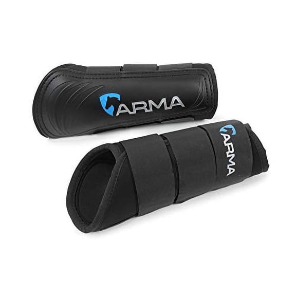 Shires ARMA Neoprene Brushing Boots: Ultimate Leg Protection for Horses Black / Small Pony