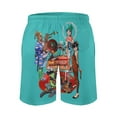 thumbnail image 3 of Gorillaz Men's Swim Trunks Board Shorts Drawstring Elastic Waist Quick Dry Swimsuits Beach Shorts with Pockets XL, 3 of 8