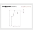 thumbnail image 4 of Baseboarders Premium 2 ft Easy Slip-on Baseboard Heater Cover - White (L & R End Caps), 4 of 6