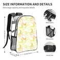 thumbnail image 4 of Kdxio Lemon Potatoes Clear Backpack, Transparent Bookbag for School for Women Men, Capacity Clear Bag for College, Travel, 4 of 7