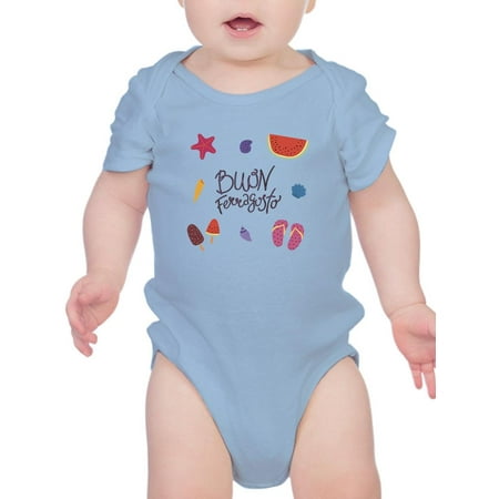 

Buon Ferragosto Beach Fun Bodysuit Infant -Image by Shutterstock 6 Months