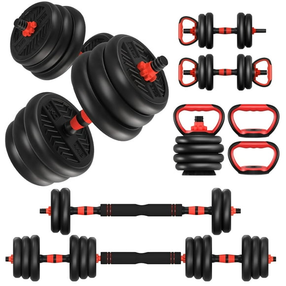 Juego de mancuernas ajustables Mirravative 9/14/18/27/36 kg con pesas libres