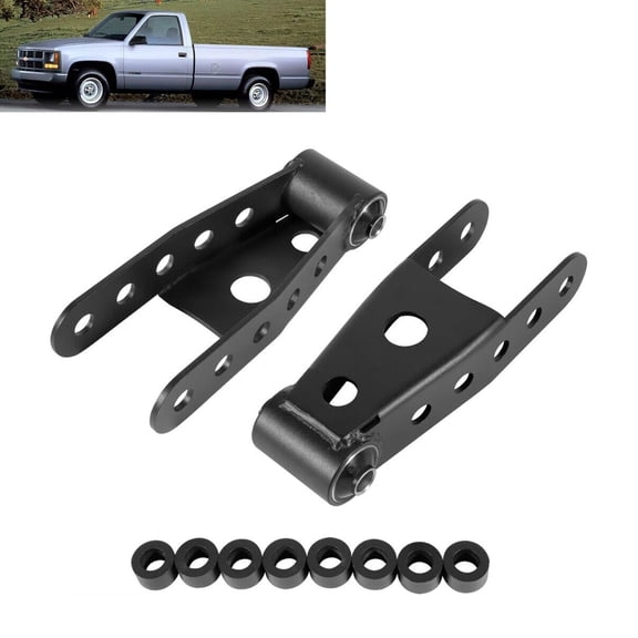 For 1994-2001 Dodge Ram 1500 2"-3" Rear Lowering Drop Shackle Kit