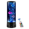 thumbnail image 2 of MMJ Fish Sensory Lamp Color Changing LED Aquarium Night Light Moving Bubble Effect Remote Control Mood Lamp Bedroom Home Office Desk Decor, 2 of 9