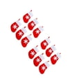 thumbnail image 1 of Yuarrent 12 paquetes de soporte de vajilla de Navidad decoraciones de de cena de Navidad calcetines de Navidad decoración cuchara tenedor bolsa para Kits de decoración para fiestas, 1 of 6