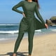 thumbnail image 1 of Trajes de baño de una pieza para mujer Trajes de surf de manga larga para mujer Trajes de buceo cortos con almohadillas para el pecho y sin soportes de acero Trajes de baño conservadores Traje de baño, 1 of 6