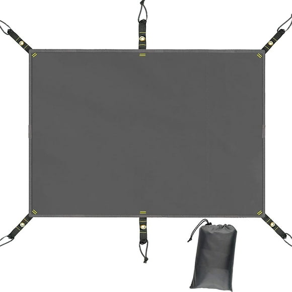 Lona Farfly para tienda de campaña, impermeable, poliuretano 3000, color gris, 150 x 220 cm