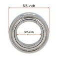thumbnail image 4 of Uxcell Deep Groove Ball Bearings Inch Double Shielded Chrome Steel 3/8"x5/8"x5/32", 4 of 4