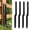 Black-4pcs, variant on Heavy Duty Steel Fence Post Repair Kit, Ground Spike Anchor Stakes for Leaning and Broken Fence Post Fixing