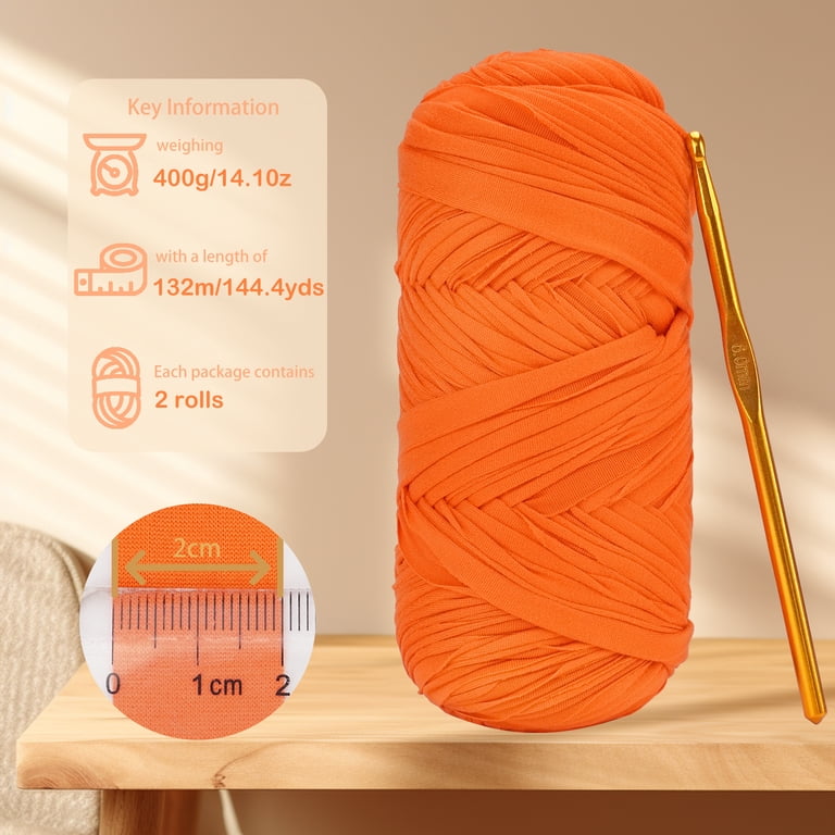 Batelo T-Shirt Yarn, 2-Pack Crochet Yarn for Beginners photo 6