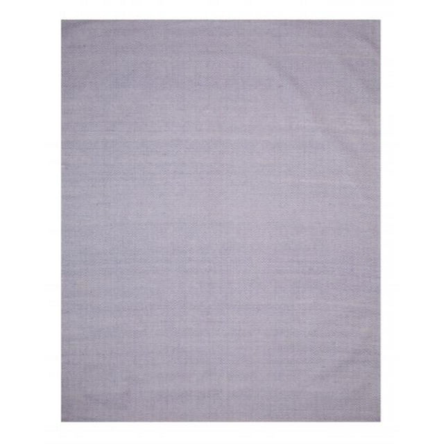 EORC T133BL5X8 5 x 8 Pi. Laine Touffetée à la Main Chevron Transitionnel Chevron Tapis&44; Ivoire