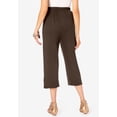 thumbnail image 2 of Roaman's Women's Plus Size Petite Plus Size Soft Knit Relaxed Pull-On Capri Pant, 2 of 6