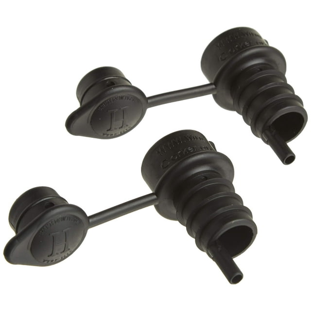 Aireador, tapón, vertedor, filtro y descorchador para vino, paquete de 2