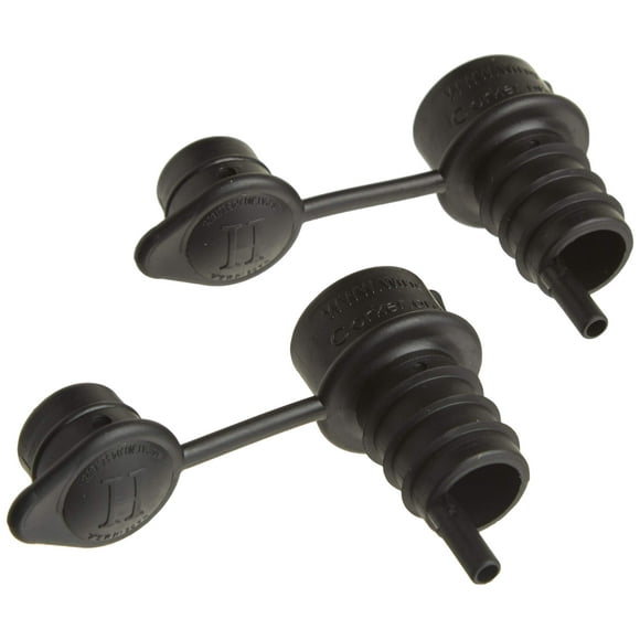 Aireador, tapón, vertedor, filtro y descorchador para vino, paquete de 2