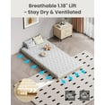 thumbnail image 5 of Japanese Tatami Mat, Tatami Bed Frame, Foldable Wood Slatted Floor Bed Frame for Futon Mattress, Breathable Floor Sleep Bedding - Full, 5 of 9