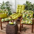 thumbnail image 4 of Greendale Home Fashions 72-inch Outdoor Kiwi Green Chaise Lounger Cushion, 4 of 5