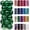 Green, variant on 24Pcs Christmas Balls Ornaments for Xmas Christmas Tree - Shatterproof Christmas Tree Decorations Hanging Ball for Holiday Wedding Party Decoration, 1.2inch/1.57inch/2.5inch