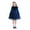 Blue, variant on ANINEO Toddler Girls Tutu Dresses Long Sleeve Ruffle Fall Winter Holiday Star Sequin Tulle Dress 5-12Y