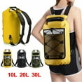 thumbnail image 2 of Swimming PVC Pack Dry Bag Backpack for Women Men 10L 20L Waterproof Shoulder Kayak Trekking Drifting Rafting Surfing Boating Bag (20L Black), 2 of 7