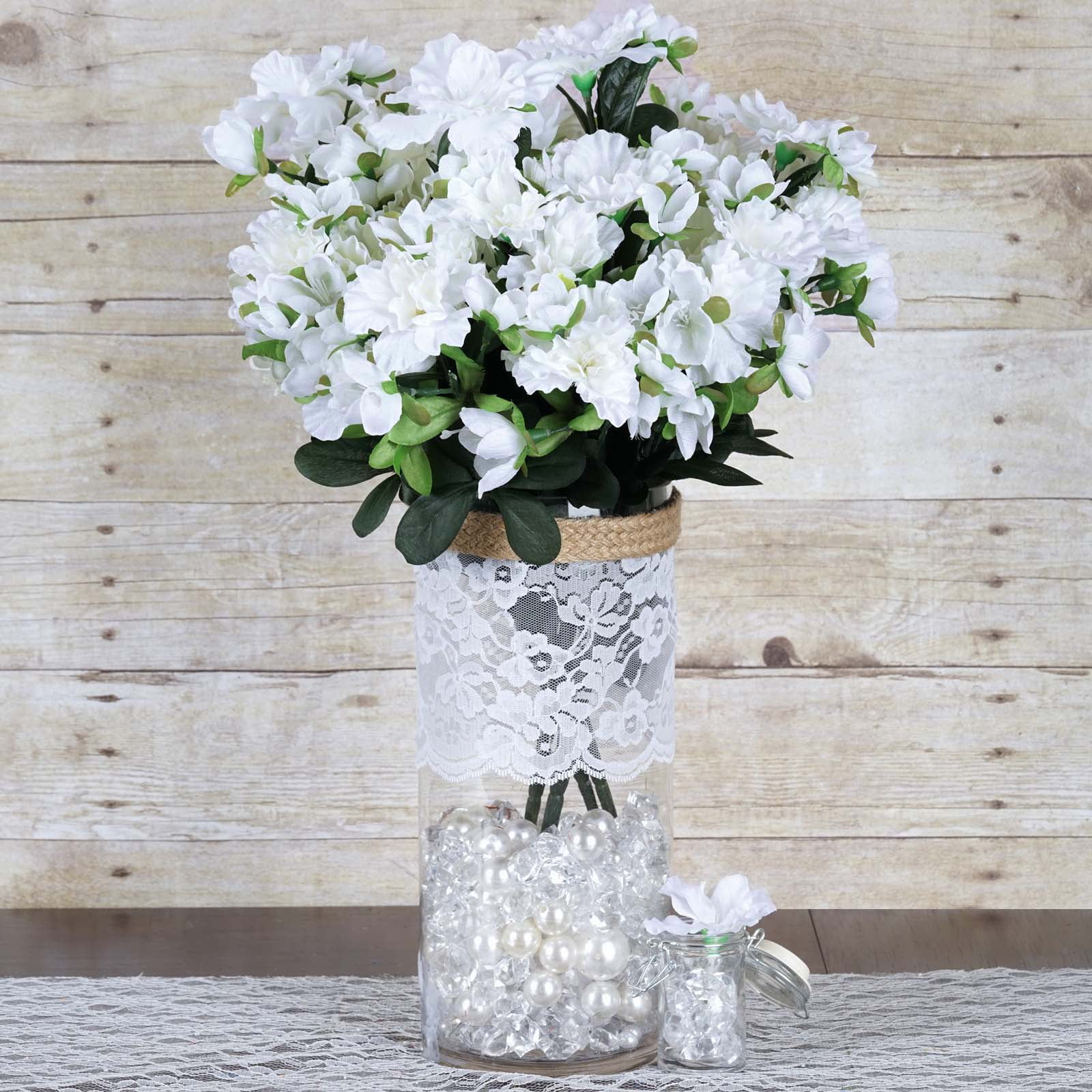 Efavormart 120 Pcs Artificial GARDENIAS Flowers For DIY Wedding