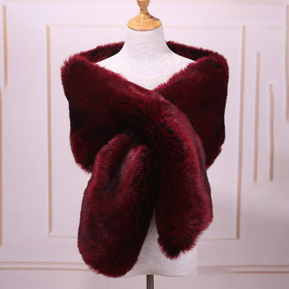 Tittly Shawl Wraps for Women Scarf for Women Women's Faux Shawl Wrap Cape For Bridal Wedding Blue Artificial Wool Head Scarf Winter Scarf Beige One Size