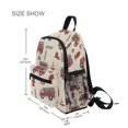 thumbnail image 3 of FORMRS School Backpack with Front Zippered Pocket 12" Student Travel Daypack, Fire Truck Pattern, 3 of 6
