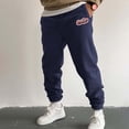 thumbnail image 2 of Zszcpp High Waisted Pants Men'S Running Print Classic Design Sports Long Letter Outerwear Baisc Trousers Casual Trouser, 2 of 4