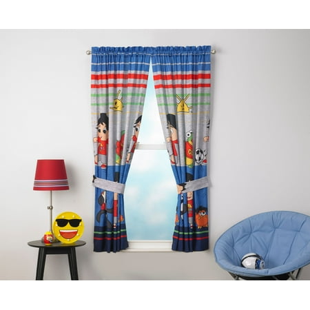 Ryan’s World Kids Bedroom Curtain Panel Set, Set of 2, 63-inch (Best Bedrooms In The World For Kids)