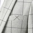 thumbnail image 6 of Beauty-Emily Men's Plaid Suit Set, 3 Pcs Single Breasted Peak Lapel Blazer Vest & Pants, Slim Fit Formal Wear for Wedding, Prom & Party, 6 of 12