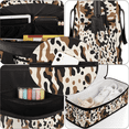 thumbnail image 6 of Large Capacity Travel Duffel Bag with Separate Wet/Dry Compartments,Water-Resistant Sports Gym Bag with Adjustable Shoulder Strap,Brown Camo Pattern, 6 of 7