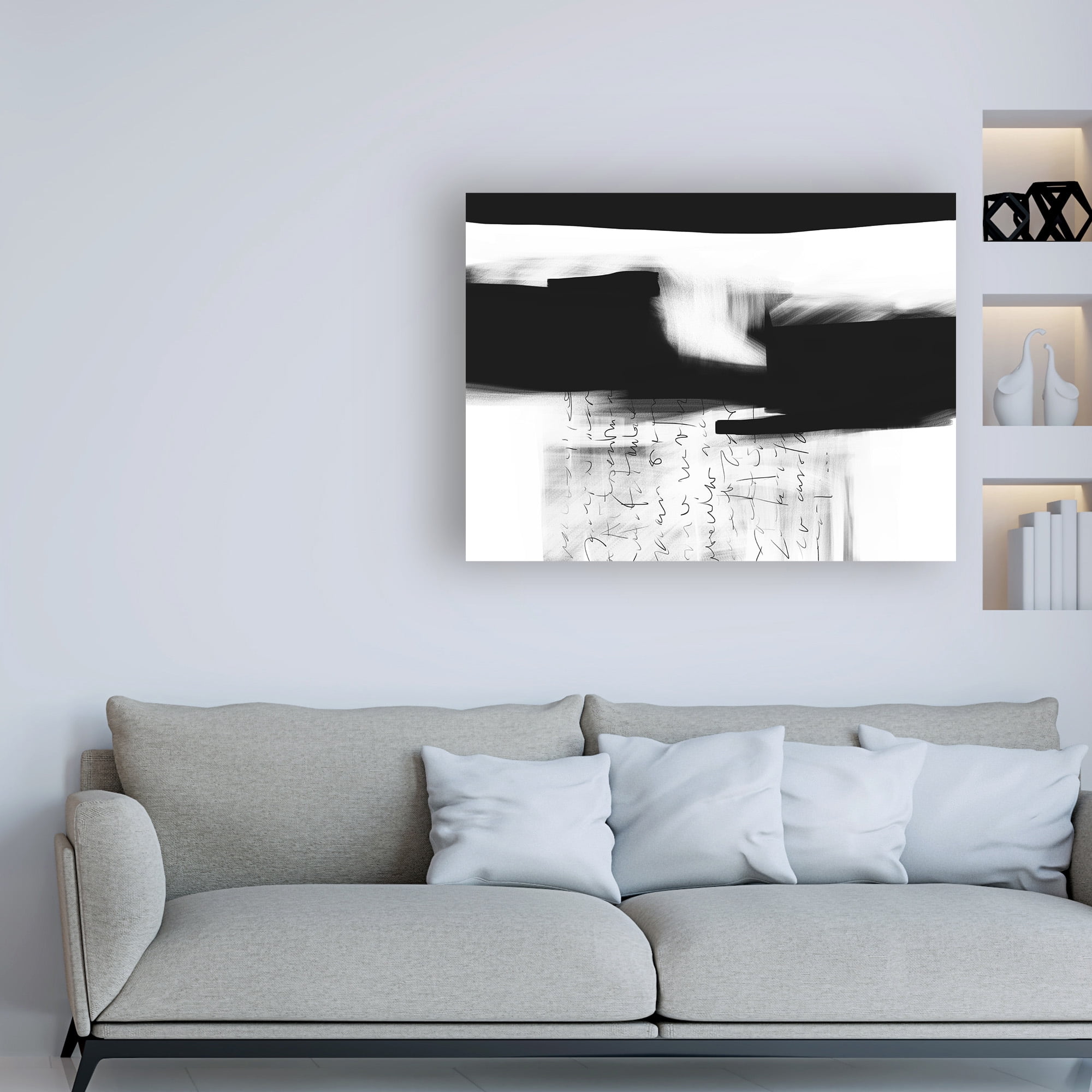 Trademark Fine Art 'Letter No. 4' Canvas Art by Simona Goca