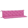 thumbnail image 6 of vidaXL Indoor/Outdoor Bench Cushions 2 pcs, Water-Repellent, Pink 70.9"x19.7"x2.8", 6 of 9
