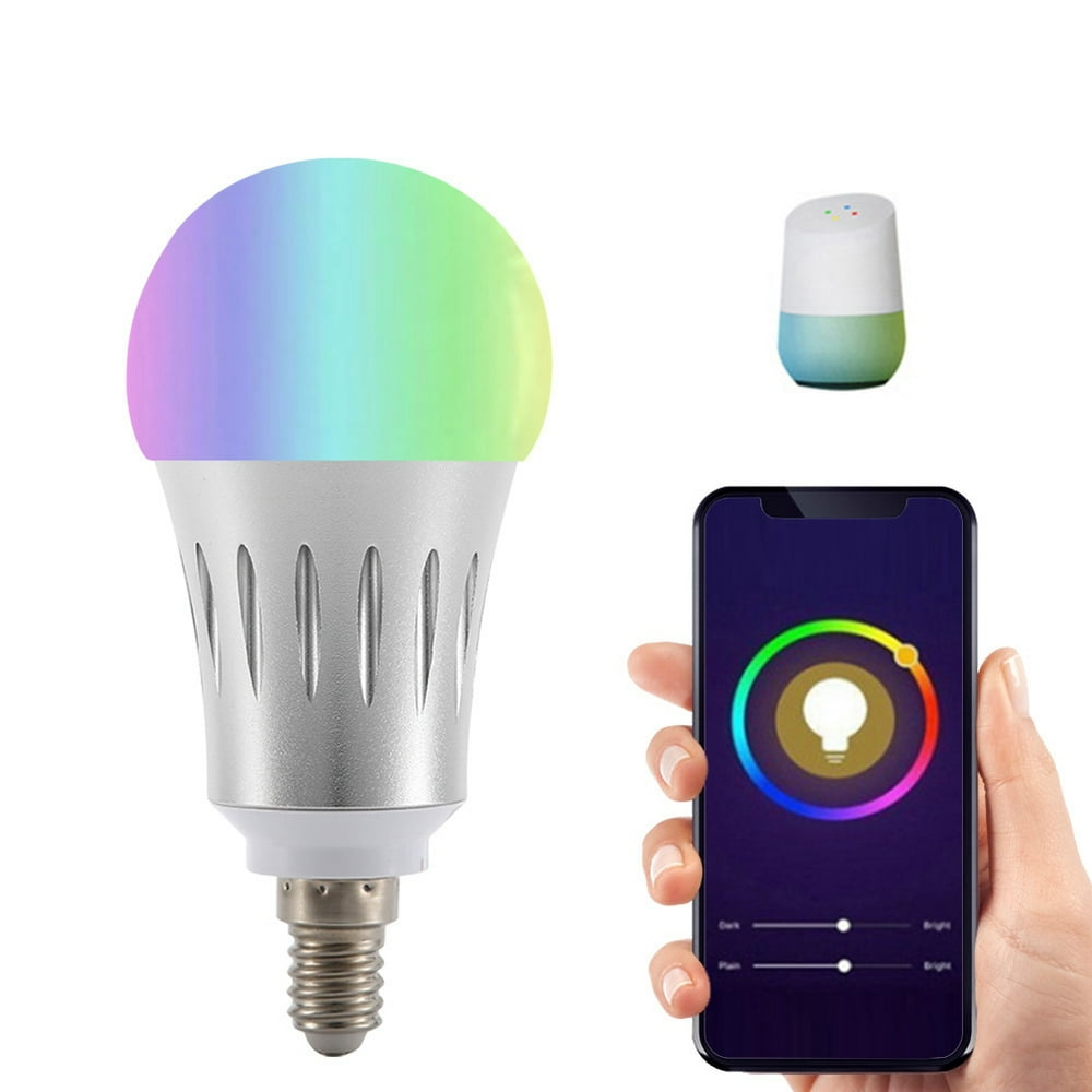 LYUMO 9W RGBW WIFI LED Round Head Smart Light Bulb for Amazon Alexa
