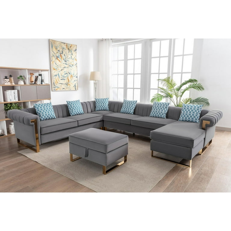 Maddie grey sectional discount