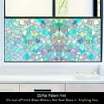 thumbnail image 2 of 17.71 x 39.37 2D Flat Color Sheet Combination Frosted Glass Transparent PVC Adsorption Window Film, 2 of 7