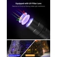 thumbnail image 4 of Lepro 365nm Small UV Flashlights with AAA Batteries , Portable Black Light Pet Urine Detectors with Wavelength Specialize in Detect Pet Dog Cat Urine Stain and more, 4 of 8