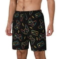 thumbnail image 2 of Daiia Colorful Game Controller Mens Swim Trunks Swim Shorts Quick Dry Swim Shorts with Mesh Lining Pockets-XX-Large, 2 of 9