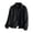 #02Black, variant on Sherpa Jacket Women Fuzzy Fleece Zip Up Stand Collar Long Sleeve Jackets Cozy Fluffy Sweater Coats Fall Warm Outerwear Yellow S