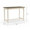 thumbnail image 4 of Hillsdale Furniture Clarion Wood Dining Table in Distressed Gray/White, 4 of 4