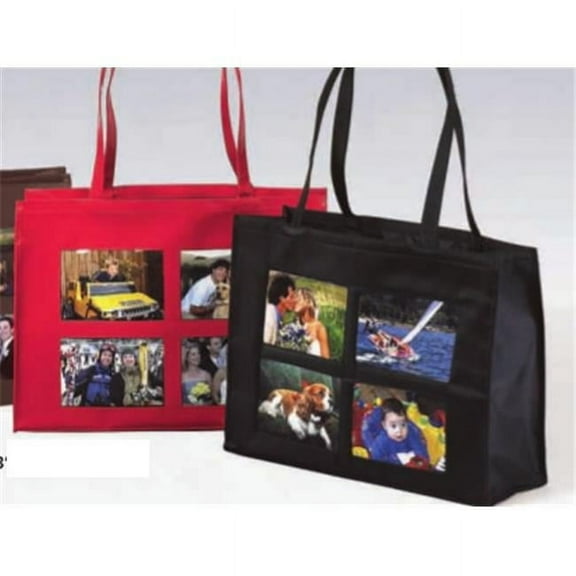 NPH4PBL 4-Pocket Photo Tote - Black Pack of 2