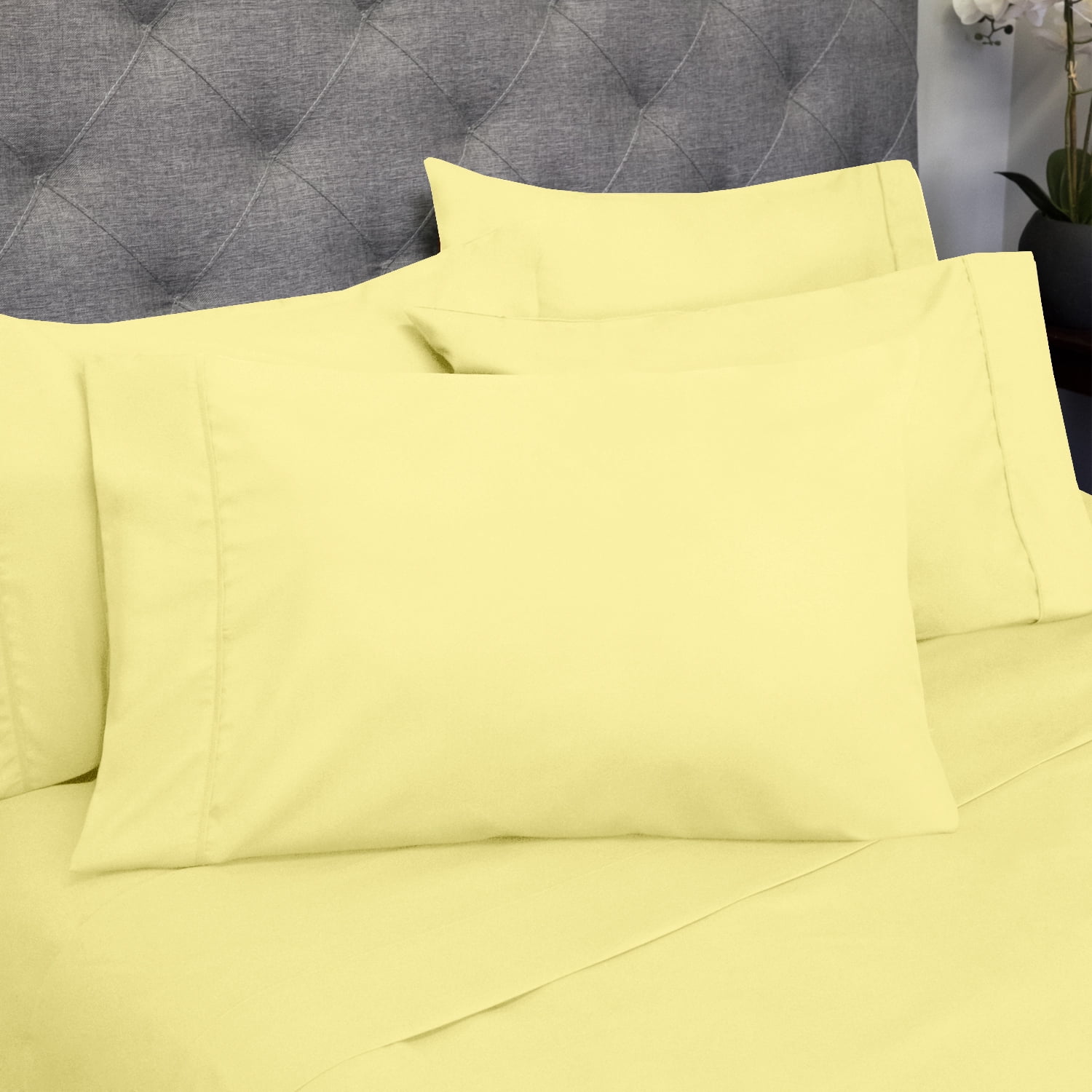 6 Piece RV Queen Bed Sheet Set 1500 Thread Count Egyptian Comfort Deep