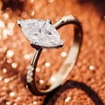 thumbnail image 3 of solitaire jewels 1.5CT Vintage Style Marquise Moissanit Engagement Ring For Women, 14K Yellow Gold, 3 of 7