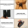 thumbnail image 5 of Parcelona French Checkered Small Celluloid Jaw Hair Claw Clamps for Women(2 Pcs), 5 of 31