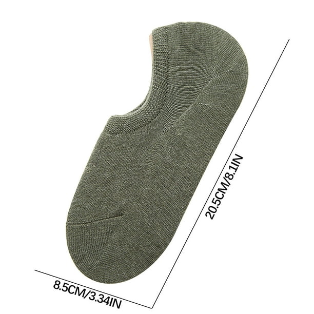 Calcetines de primavera y verano de color liso para mujer, calcetines invisibles de algodón, calcetines antideslizantes, calcetines transpirables, calcetines de mujer