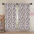 thumbnail image 5 of Blackout Kids Curtains,White Cow Bow Pattern Childrens Insulated Curtains Set Of 2,Bedroom Essentials,Toddler Room Decor 52x63in(132x160cm), 5 of 5